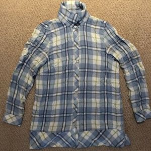 Plaid Button-Down Shirt